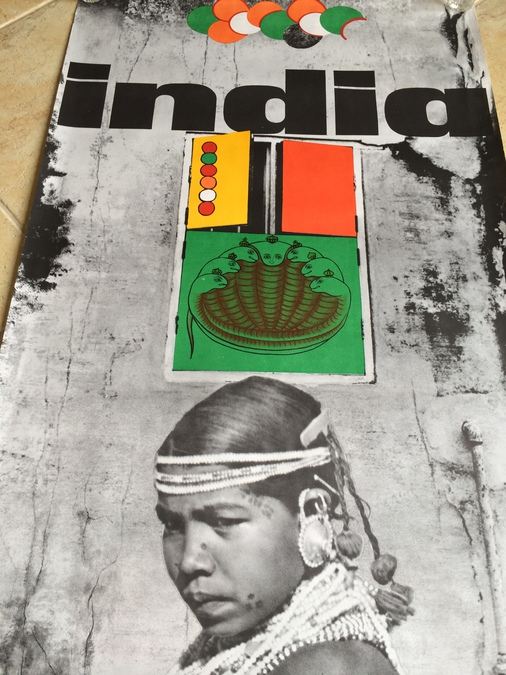 Original Vintage India Travel Poster [Photo 3]