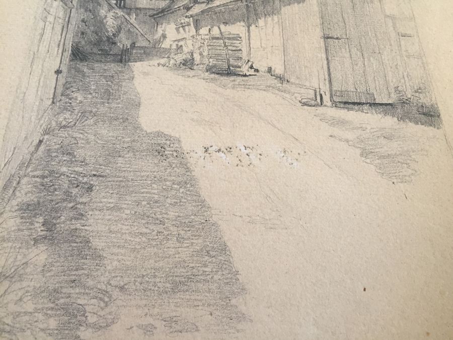 Original F. A. Carter (Fernando Carter) 1887 Sketch Of Rothenburg Germany [Photo 5]