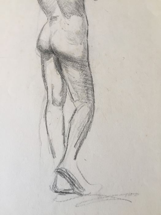 Original F. A. Carter (Fernando Carter) Sketch Of Nude Woman [Photo 4]