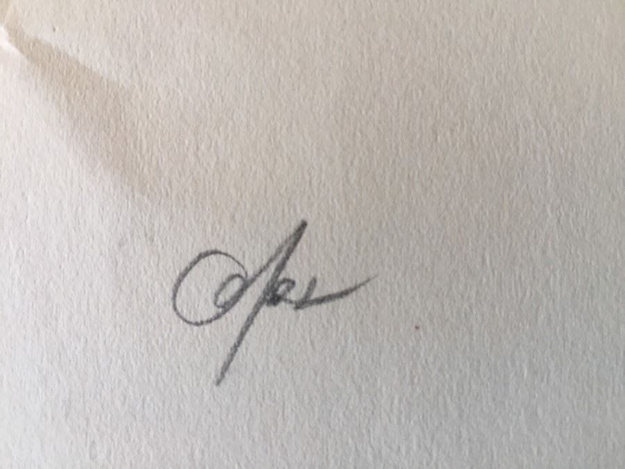 Original F. A. Carter (Fernando Carter) Sketch Of Nude Woman [Photo 6]