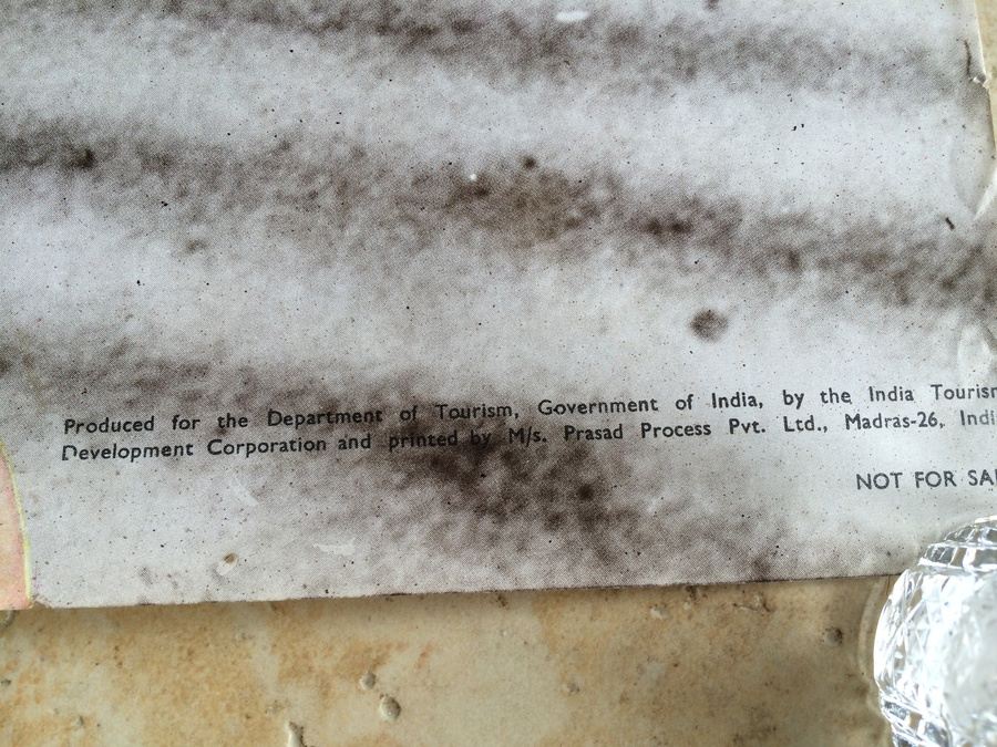 Original Vintage India Travel Poster [Photo 4]