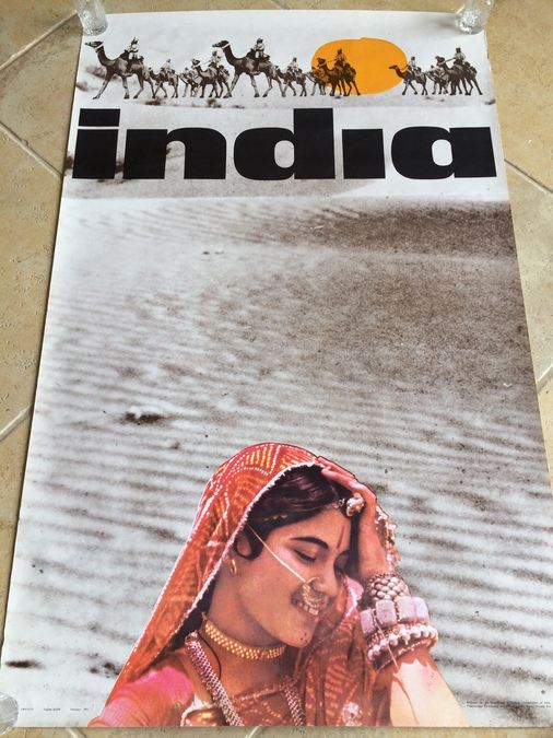 Original Vintage India Travel Poster [Photo 7]