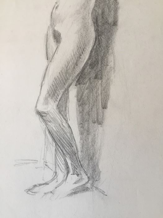 Original F. A. Carter (Fernando Carter) Sketch Of Nude Woman [Photo 5]