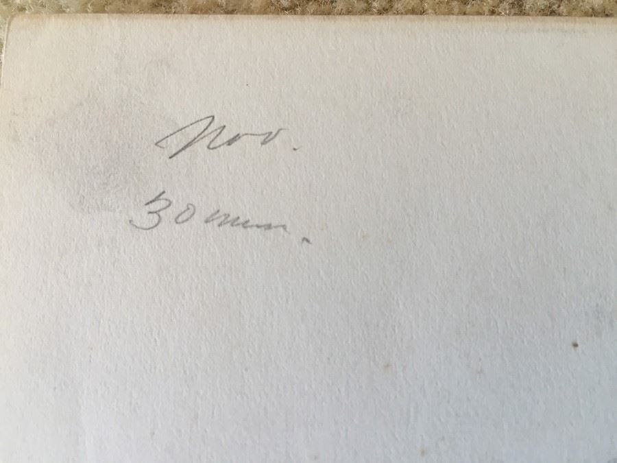 Original F. A. Carter (Fernando Carter) Sketch Of Nude Woman [Photo 3]