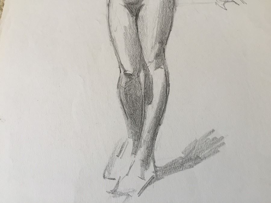 Original F. A. Carter (Fernando Carter) Sketch Of Nude Woman [Photo 7]