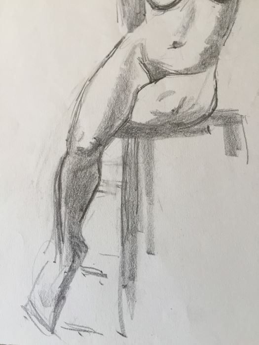 Original F. A. Carter (Fernando Carter) Sketch Of Nude Woman [Photo 4]