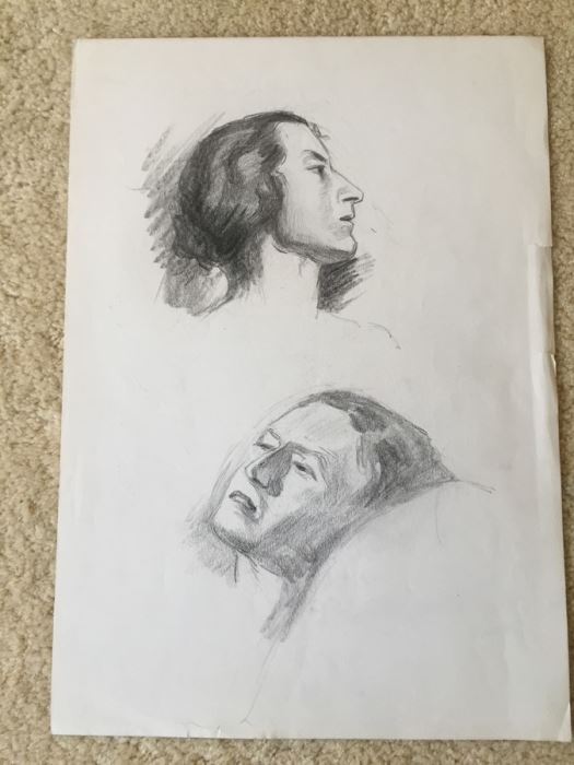 Original F. A. Carter (Fernando Carter) Sketches Of Women [Photo 1]