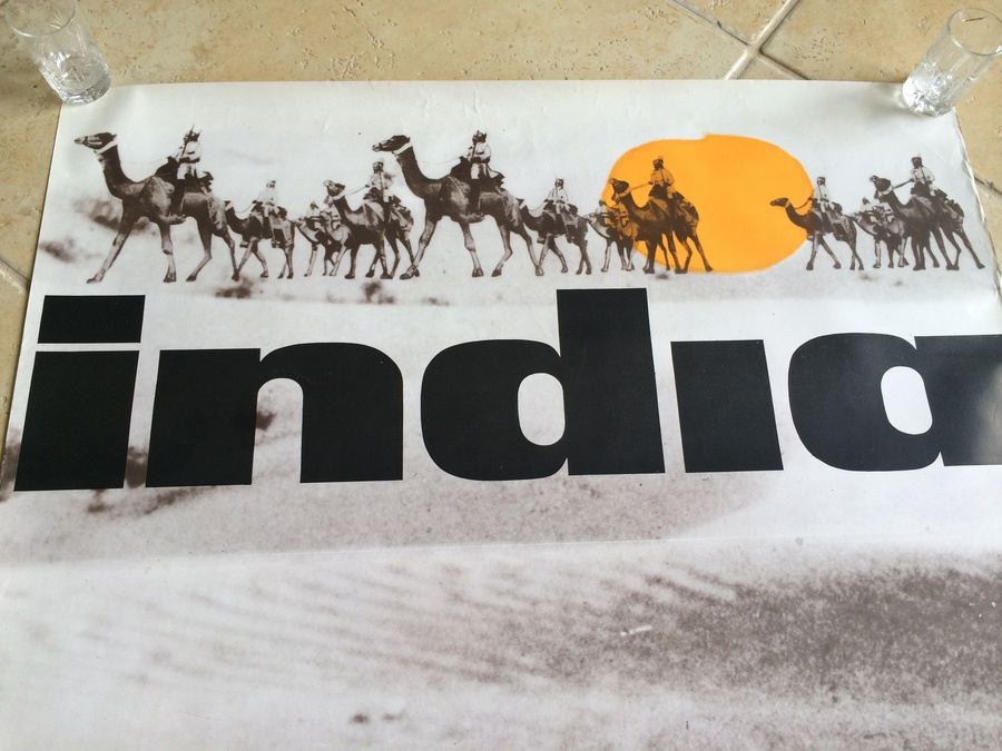 Original Vintage India Travel Poster [Photo 4]
