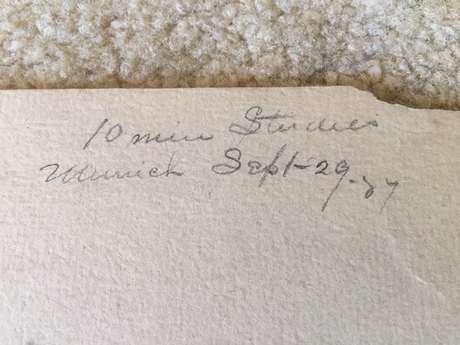 Original F. A. Carter (Fernando Carter) Sketches Munich Germany 1887 [Photo 6]