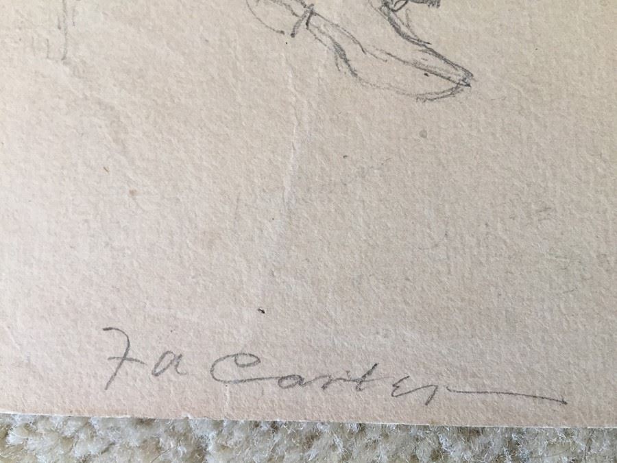 Original F. A. Carter (Fernando Carter) Sketches Munich Germany 1887 [Photo 7]