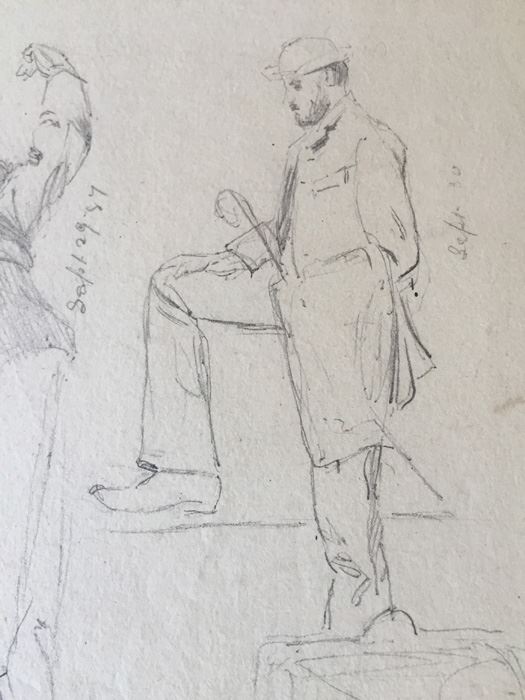 Original F. A. Carter (Fernando Carter) Sketches Munich Germany 1887 [Photo 12]