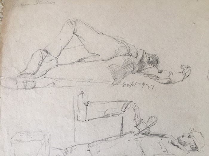 Original F. A. Carter (Fernando Carter) Sketches Munich Germany 1887 [Photo 6]