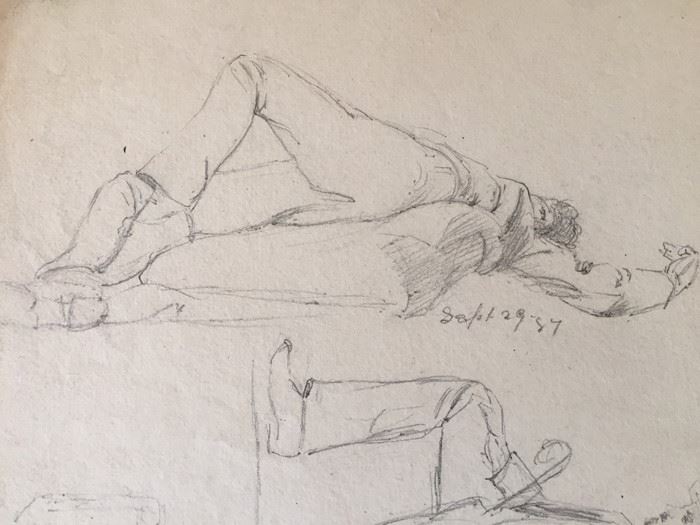 Original F. A. Carter (Fernando Carter) Sketches Munich Germany 1887 [Photo 8]