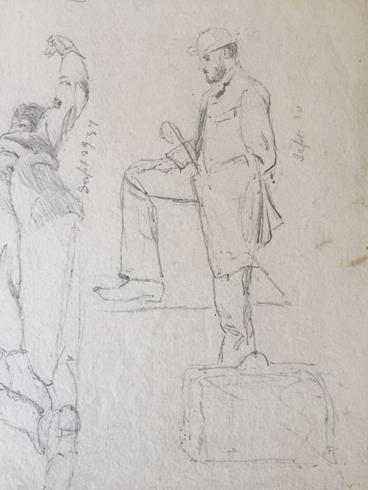 Original F. A. Carter (Fernando Carter) Sketches Munich Germany 1887 [Photo 10]