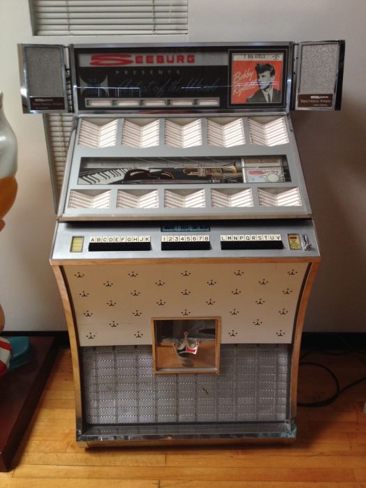 1960's Seeburg Coin-Op Jukebox In Good Condition With 45RPM Records And Directional Sound MODEL DS160 H ESTIMATE $3,500