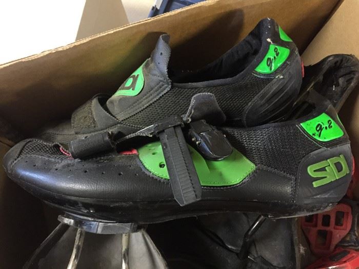 Bike Seat And Bike Shoe (14?) Lot