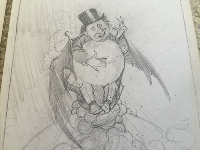 Original Pair Of F. A. Carter (Fernando Carter) Satirical Sketches Titled 'Tis true prosperity to have no want' [Photo 14]