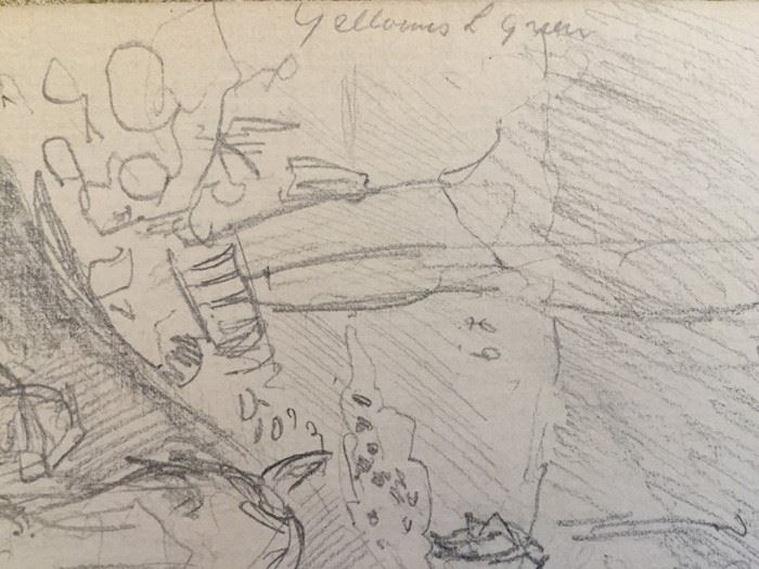 Original F. A. Carter (Fernando Carter) Sketch Of Horses Men Working In Field [Photo 9]