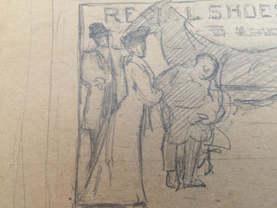 Original F. A. Carter (Fernando Carter) Advertising Sketch For Regal Shoes Horse & Carriage Ben B. Hampton Advertising Agents New York [Photo 9]