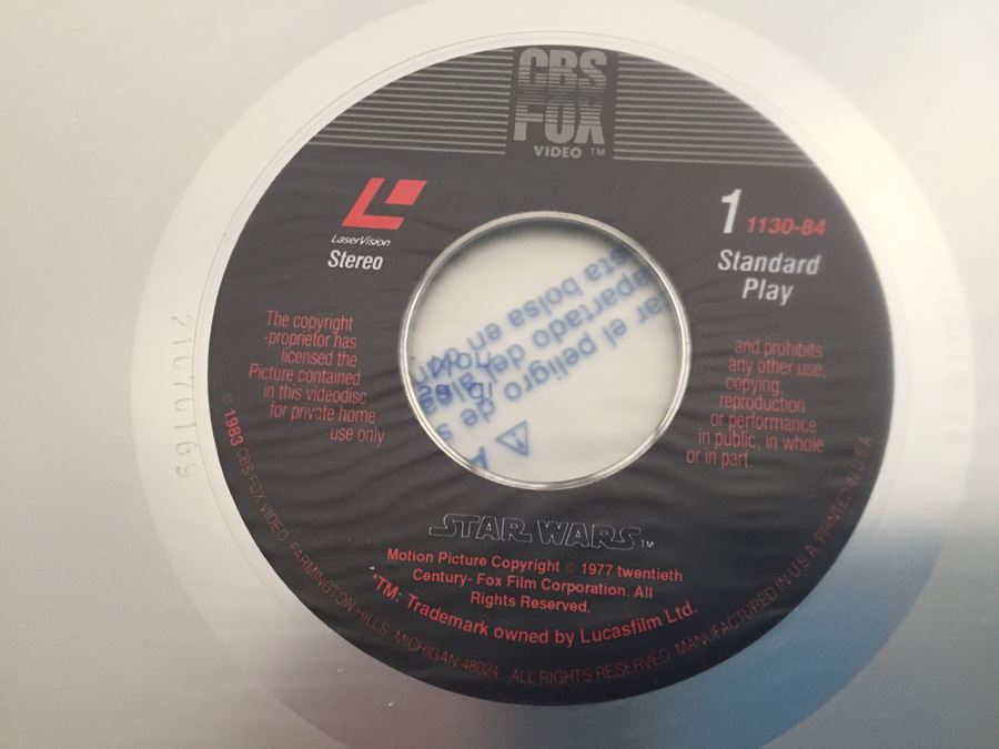 1977 Star Wars Movie On Laser Videodisc [Photo 15]