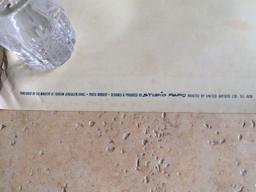 Original Vintage Israel Travel Poster [Photo 3]