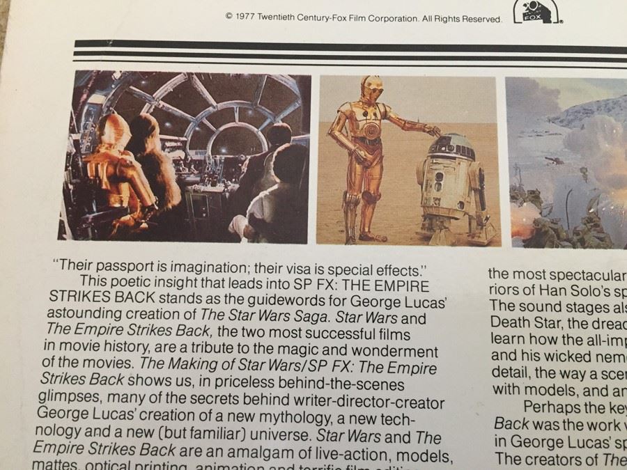 The Making Of Star Wars And The Empire Strikes Back On Laser Videodisc [Photo 7]