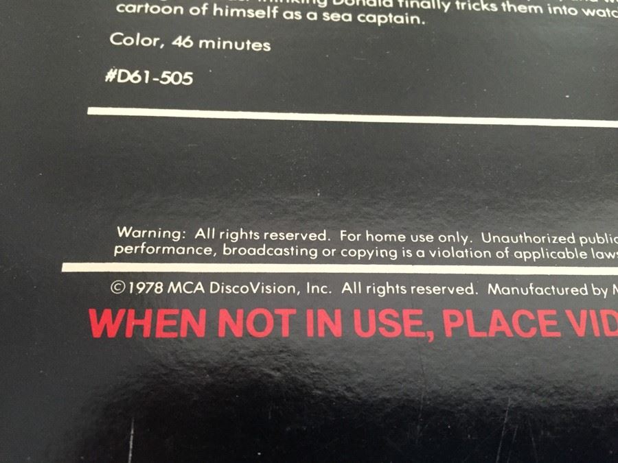 Walt Disney Presents At Home With Donald Duck On Laser Videodisc [Photo 6]