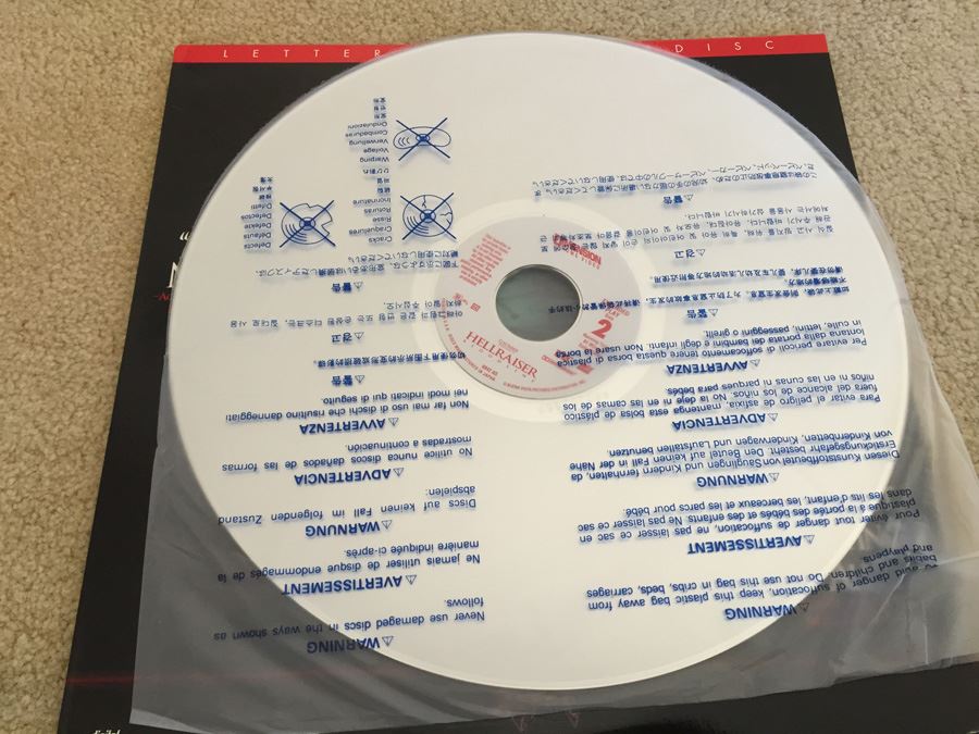 Hellraiser Bloodline Clive Barker Horror LaserDisc [Photo 4]