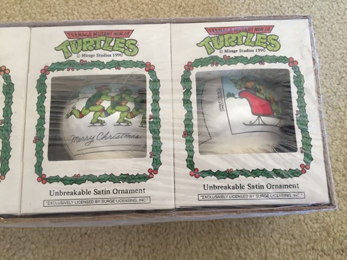 Teenage Mutant Ninja Turtles Mirage Studios 1990 Ornaments New In Box [Photo 4]