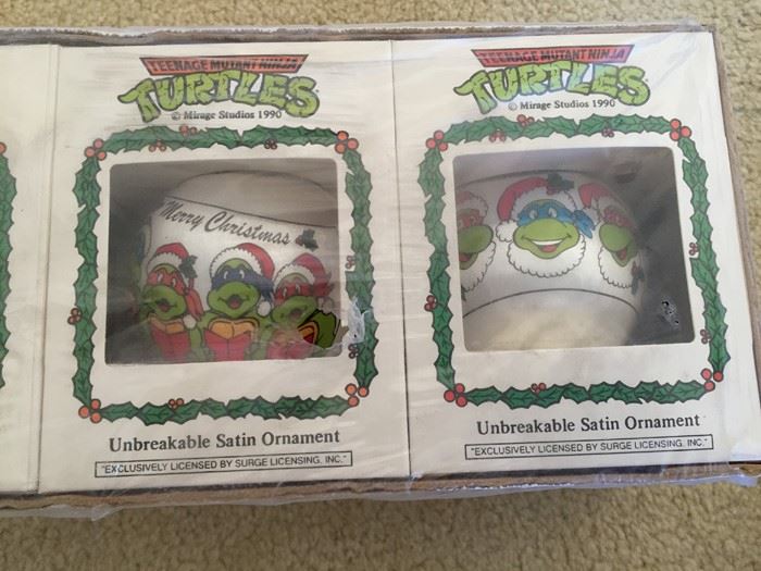 Teenage Mutant Ninja Turtles Mirage Studios 1990 Ornaments New In Box [Photo 7]