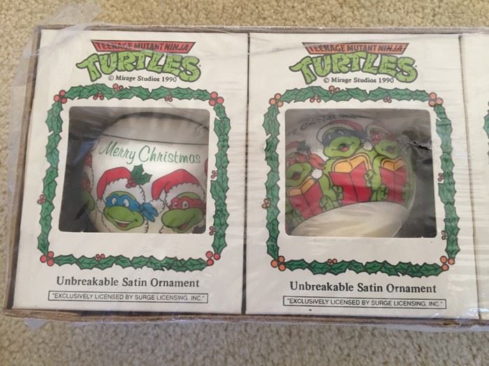 Teenage Mutant Ninja Turtles Mirage Studios 1990 Ornaments New In Box [Photo 2]