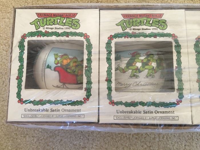 Teenage Mutant Ninja Turtles Mirage Studios 1990 Ornaments New In Box [Photo 5]