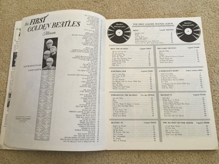 The First Golden Beatles Album Sheet Music Book Copyright 1964 Beatles [Photo 9]