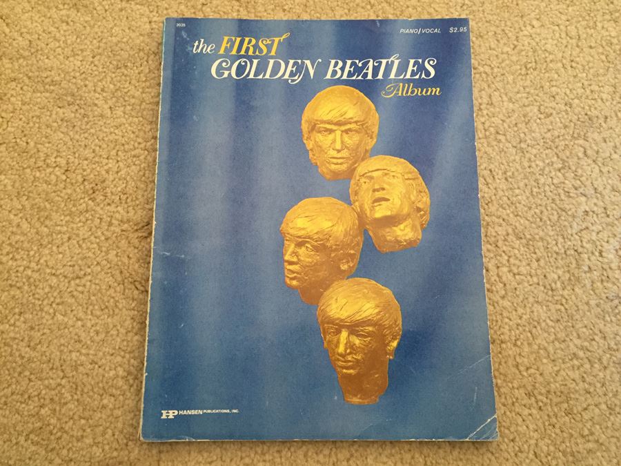 The First Golden Beatles Album Sheet Music Book Copyright 1964 Beatles