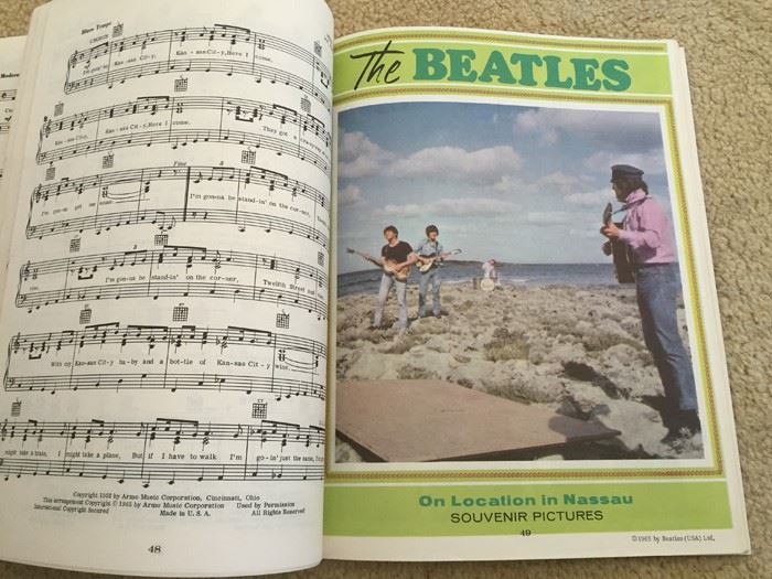 The First Golden Beatles Album Sheet Music Book Copyright 1964 Beatles [Photo 3]