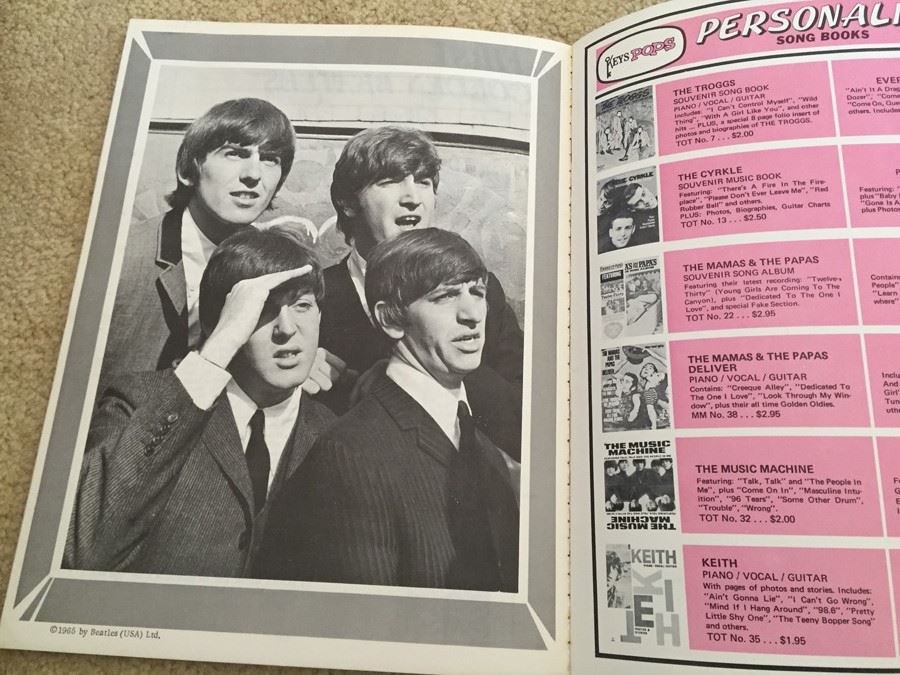 The First Golden Beatles Album Sheet Music Book Copyright 1964 Beatles [Photo 17]