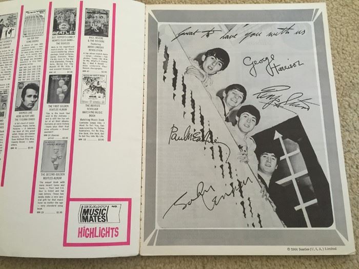 The First Golden Beatles Album Sheet Music Book Copyright 1964 Beatles [Photo 2]
