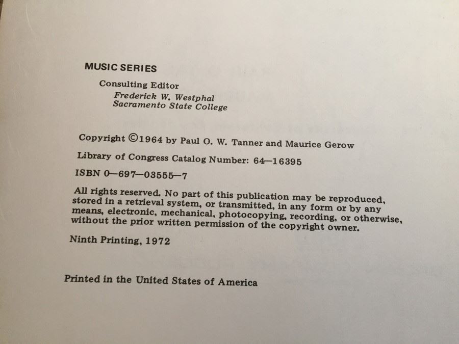 Tanner And Gerow A Study Of Jazz Book Revised Edition 1972 [Photo 4]