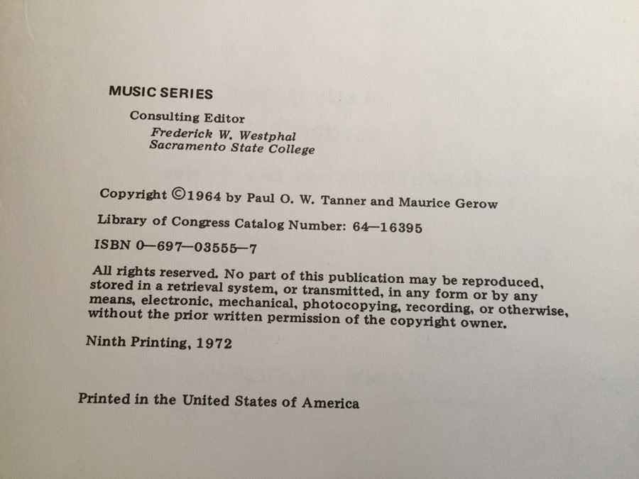 Tanner And Gerow A Study Of Jazz Book Revised Edition 1972 [Photo 3]