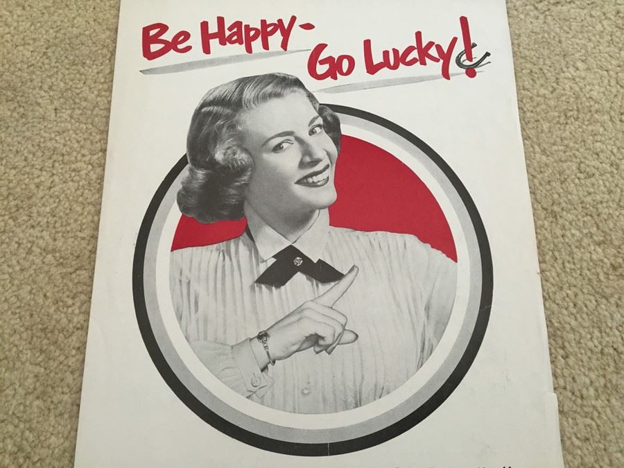 Be Happy Go Lucky Lucky Strike Cigarattes Sheet Music Dorothy Collins [Photo 4]