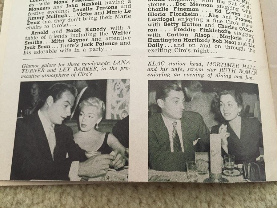 Ciro's Capers Xavier Cugat Marilyn Monroe Hand Written Songs Sunset Blvd Hollywood CA 'It Might As Well Be Spring' [Photo 12]