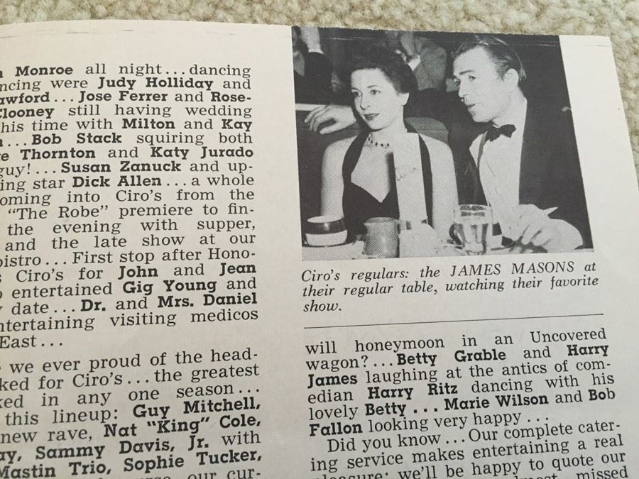 Ciro's Capers Xavier Cugat Marilyn Monroe Hand Written Songs Sunset Blvd Hollywood CA 'It Might As Well Be Spring' [Photo 7]