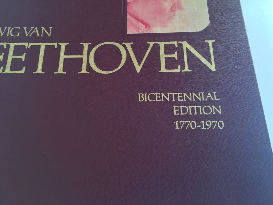 Ludwig Van Beethoven Bicentennial Edition 1770 1970 Book Copyright 1970 0125