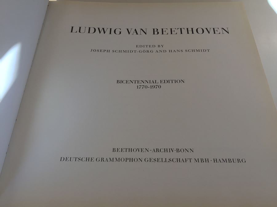 Ludwig Van Beethoven Bicentennial Edition 1770-1970 Book Copyright 1970 Deutsche Grammophon [Photo 5]