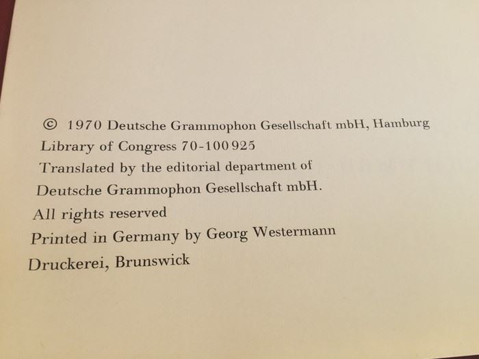 Ludwig Van Beethoven Bicentennial Edition 1770-1970 Book Copyright 1970 Deutsche Grammophon [Photo 3]