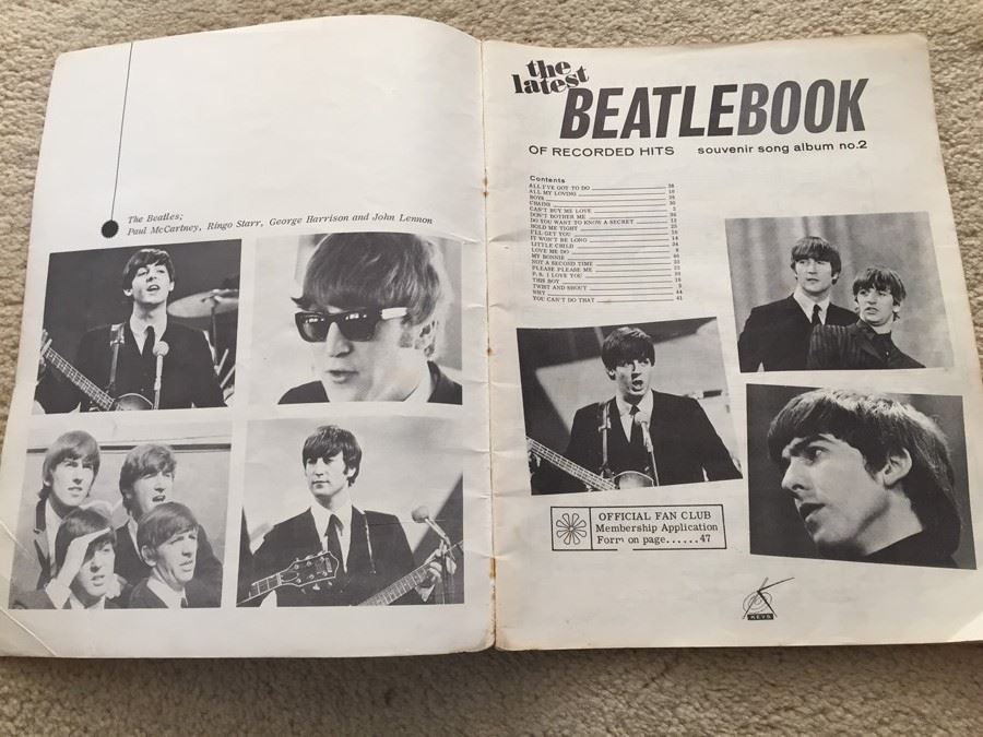 The Latest Beatles Book Of Recorded Hits Souvenir Song Album No. 2 BeatleBook [Photo 2]