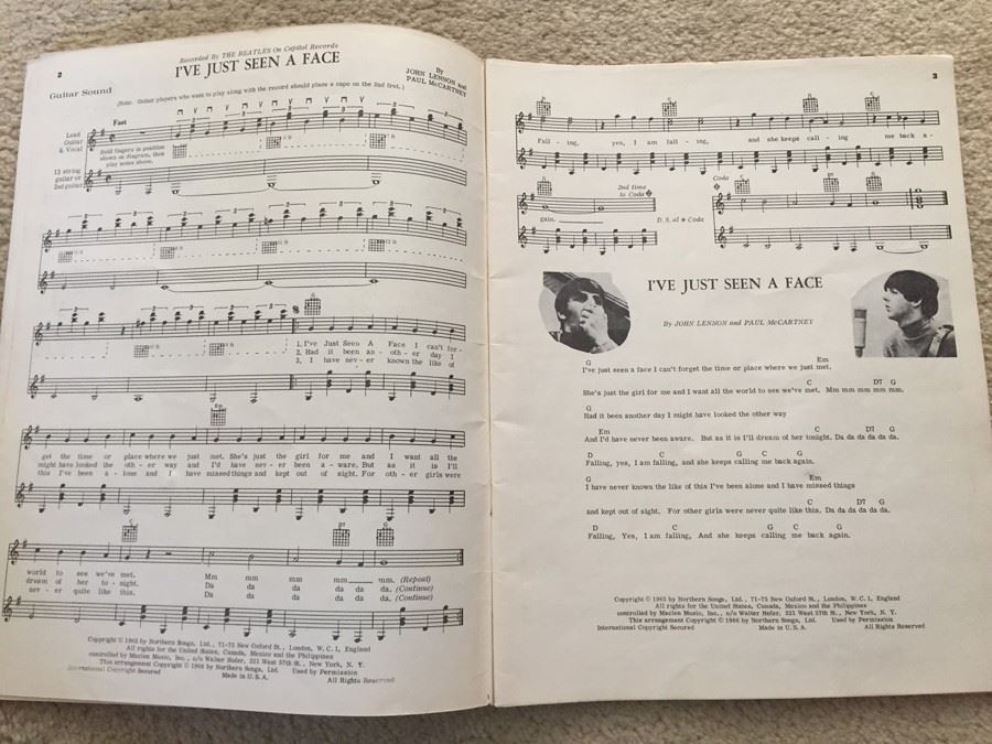 The Beatles Souvenir Music Book Rubber Soul [Photo 4]