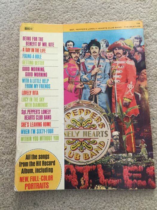 Sgt. Pepper's Lonely Hearts Club Band Music Song Book The Beatles [Photo 3]