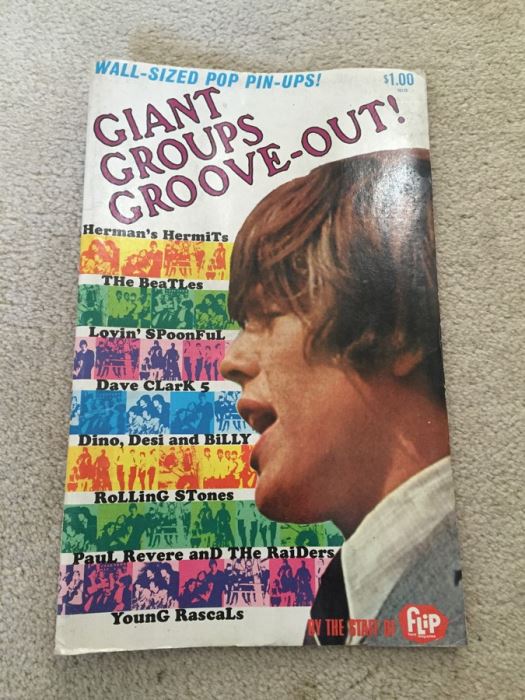 Giant Groups Groove-Out Wall-Sized Pop Pin-Ups Of The Beatles The Rolling Stones