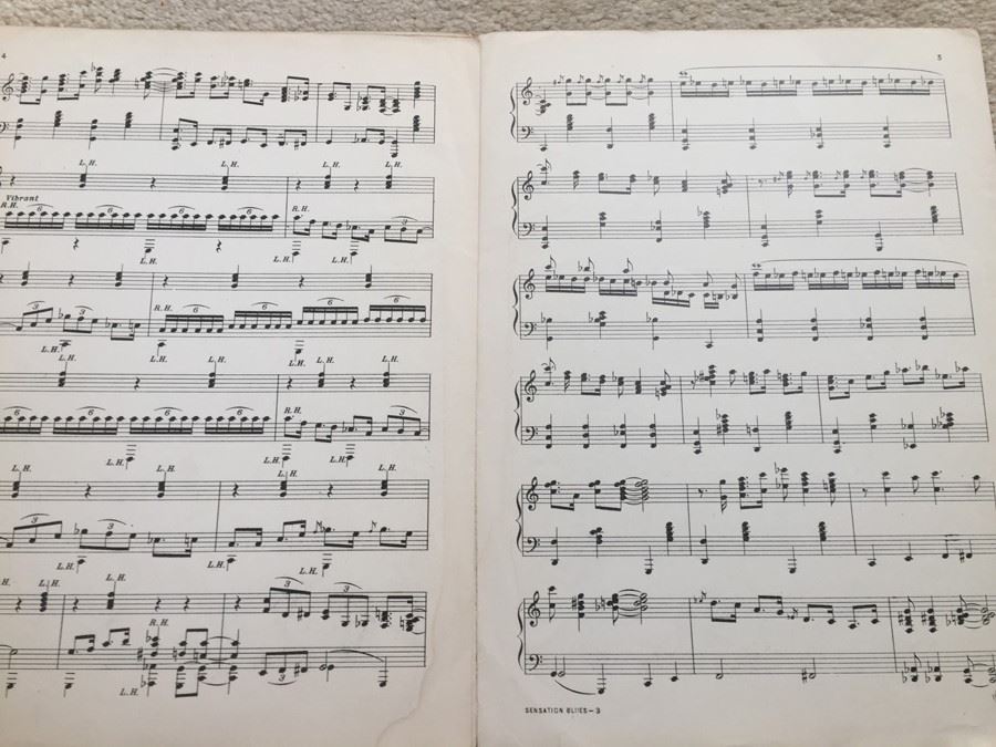 Sensation Blues By Alfred N. Simms Sheet Music [Photo 3]